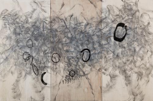 Quadro 21: Dan Beudean, Untitled, graphite, black ink, paper, 200 x 300 cm, 2017/2019.